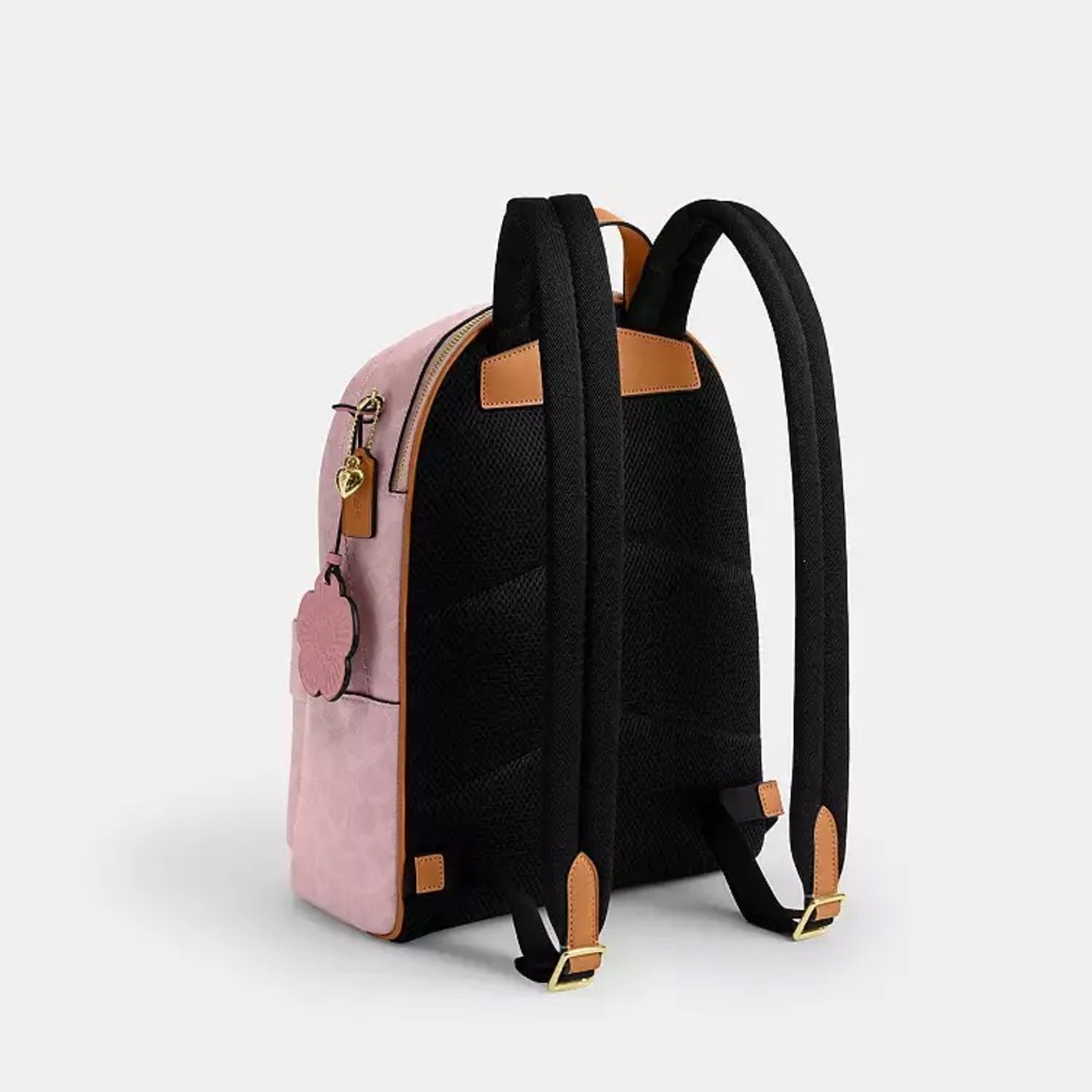 NWT！COACH Taylor Small Backpack In Signature With Charms（CEF46）fast shipping - Picture 9 of 13